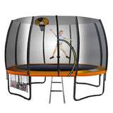 Kahuna 14ft Springless Trampoline with Basketball Set