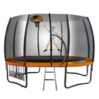 Kahuna 12ft Springless Trampoline with Basketball Set