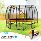 Kahuna 12ft Springless Trampoline with Basketball Set