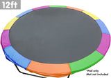 Trampoline 12ft Replacement Outdoor Round Spring Pad Cover - Rainbow