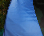 12ft Trampoline Replacement Safety Pad and Net Round  8 Poles Blue