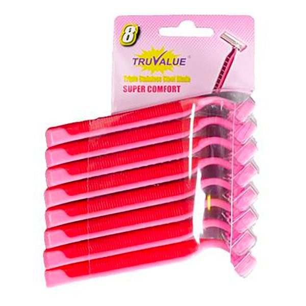 TruValue Super Comfort Womens Disposable Razors 8 Pack