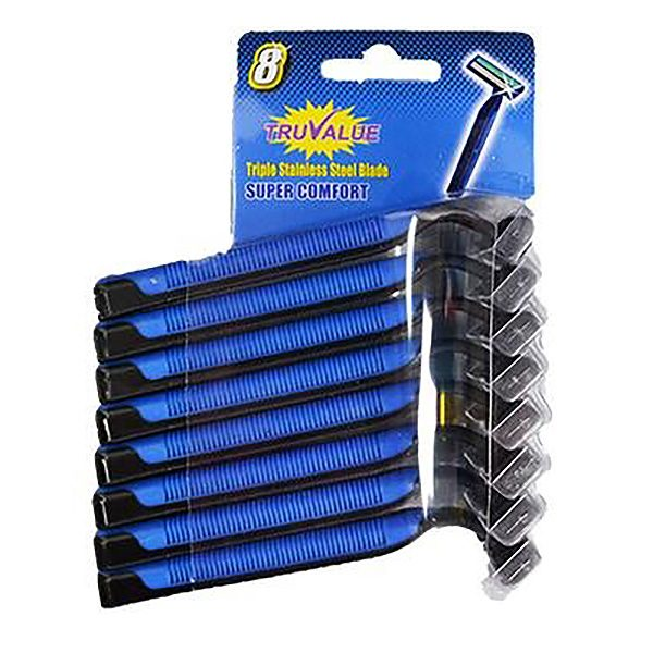 TruValue Super Comfort Mens Disposable Razors 8 Pack