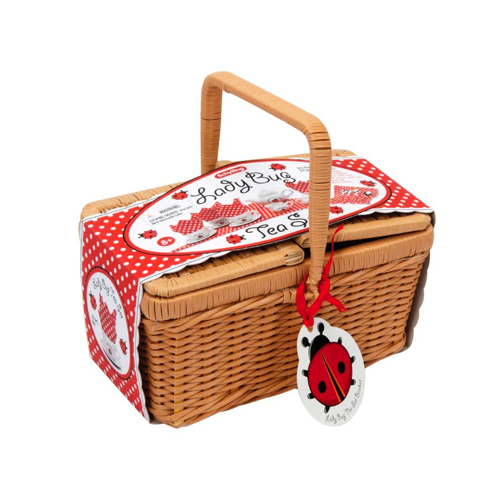 Schylling Ladybug Tea Set in a Basket – Smooth Sales