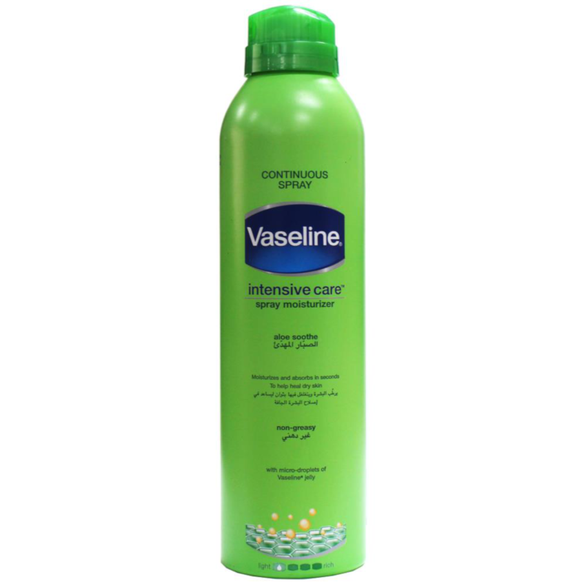 Vaseline Intensive Care Spray & Go Moisturiser Aloe 190g
