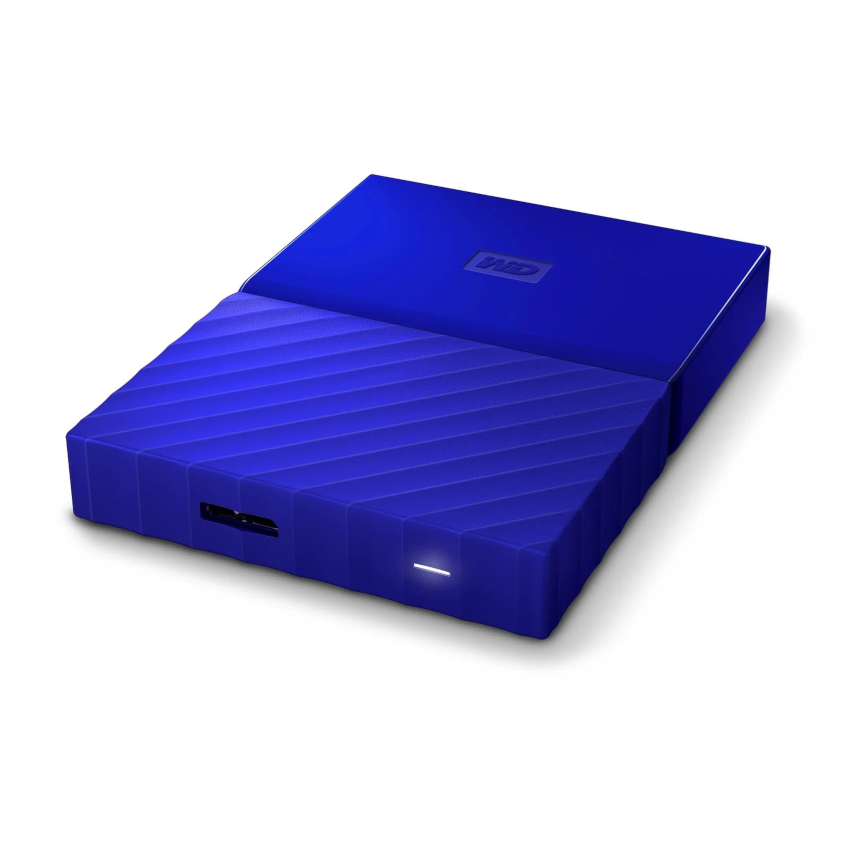 WD My Passport 4TB USB 3.0 Portable Hard Drive Blue (WDBYFT0040BBL-WESN)
