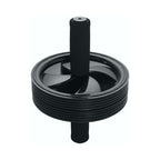 Zen Flex Fitness Exercise AB Wheel Roller - Black - 18.5x18.5cm
