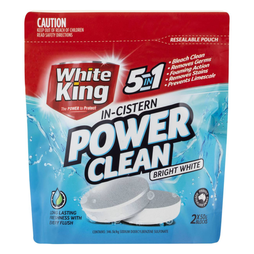 White King: In-Cistern Toilet Power Clean (2 PK)