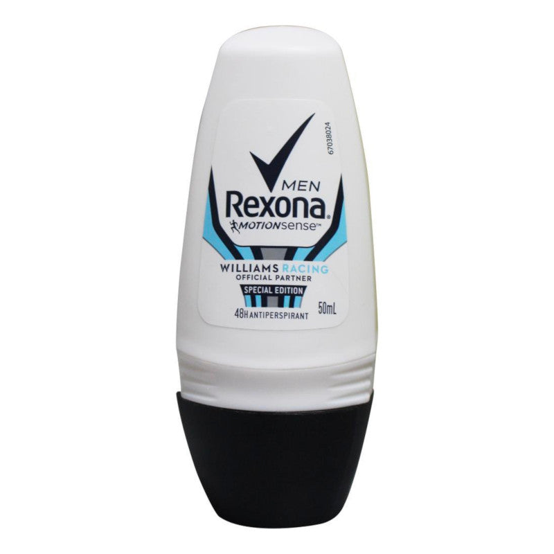 6 Pack x Rexona Men Roll On Deodorant MotionSense Williams Racing Edition 50ml
