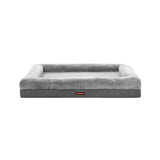Paws & Claws 103x76cm Winston Orthopaedic Foam Walled Pet Bed - Grey