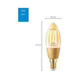 WiZ 4.9W 370lm C355 E14 Vintage Smart Bulb Warm White