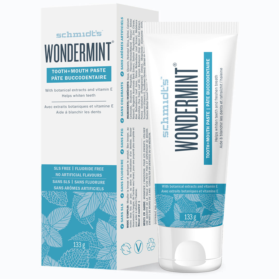 Schmidt's Tooth + Mouth Paste - Wondermint - 133g