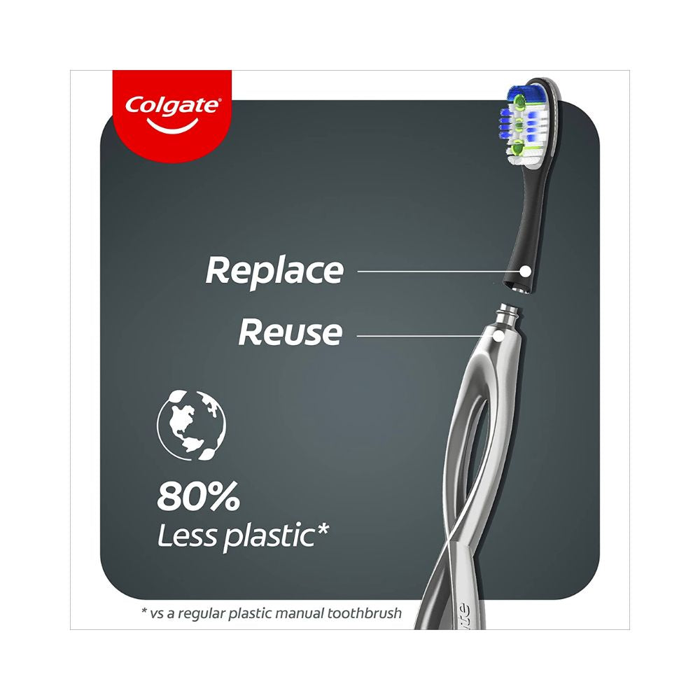 Colgate Infinity Deep Clean Replacement Toothbrush Heads - 2 Pack