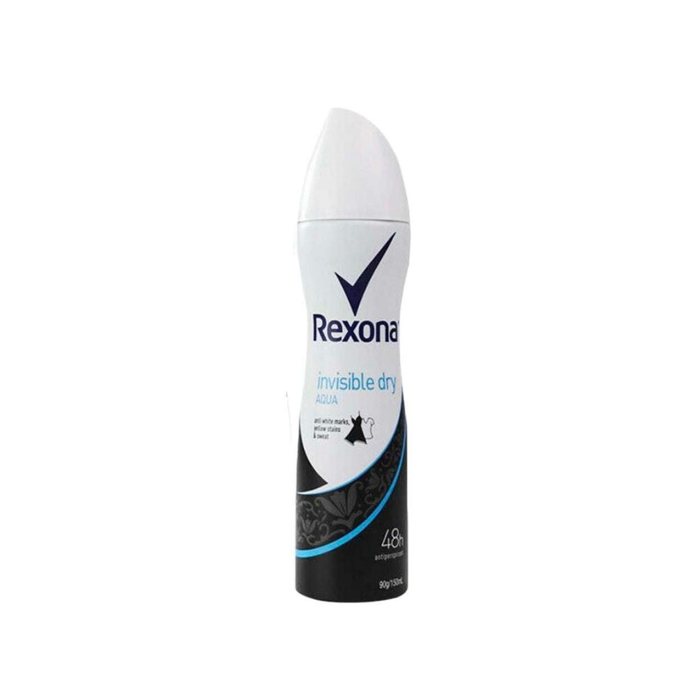 6 Pack x Rexona Women Anti-Perspirant Deodorant Invisible Dry Aqua 90g