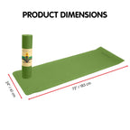 Powertrain Eco-Friendly TPE Yoga Pilates Exercise Mat 6mm - Green