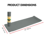 Powertrain Eco-Friendly TPE Yoga Pilates Exercise Mat 6mm - Light Grey