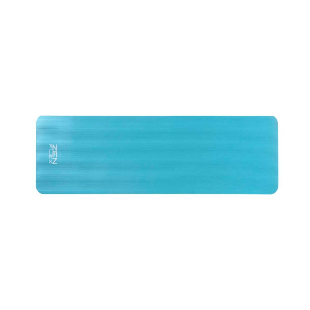 Zen Flex Fitness Exercise and Yoga Mat - Blue - 183x61x1cm