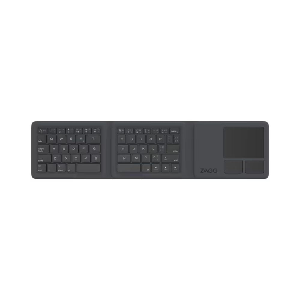 Zagg Tri-Fold Universal Keyboard with Touchpad Black